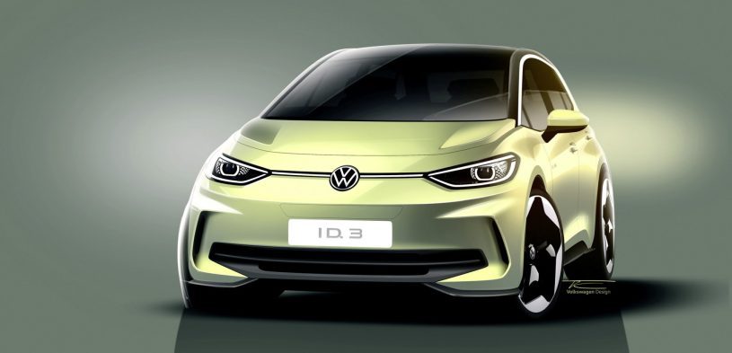 Das neue moderne Design des VW ID.3 2023